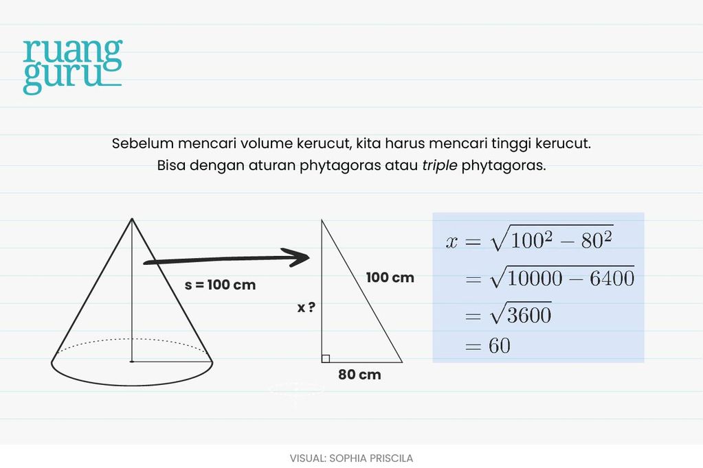 Cara Menghitung Luas Permukaan Dan Volume Gabungan Bangun Ruang Sisi Lengkung Matematika Kelas 9 8603